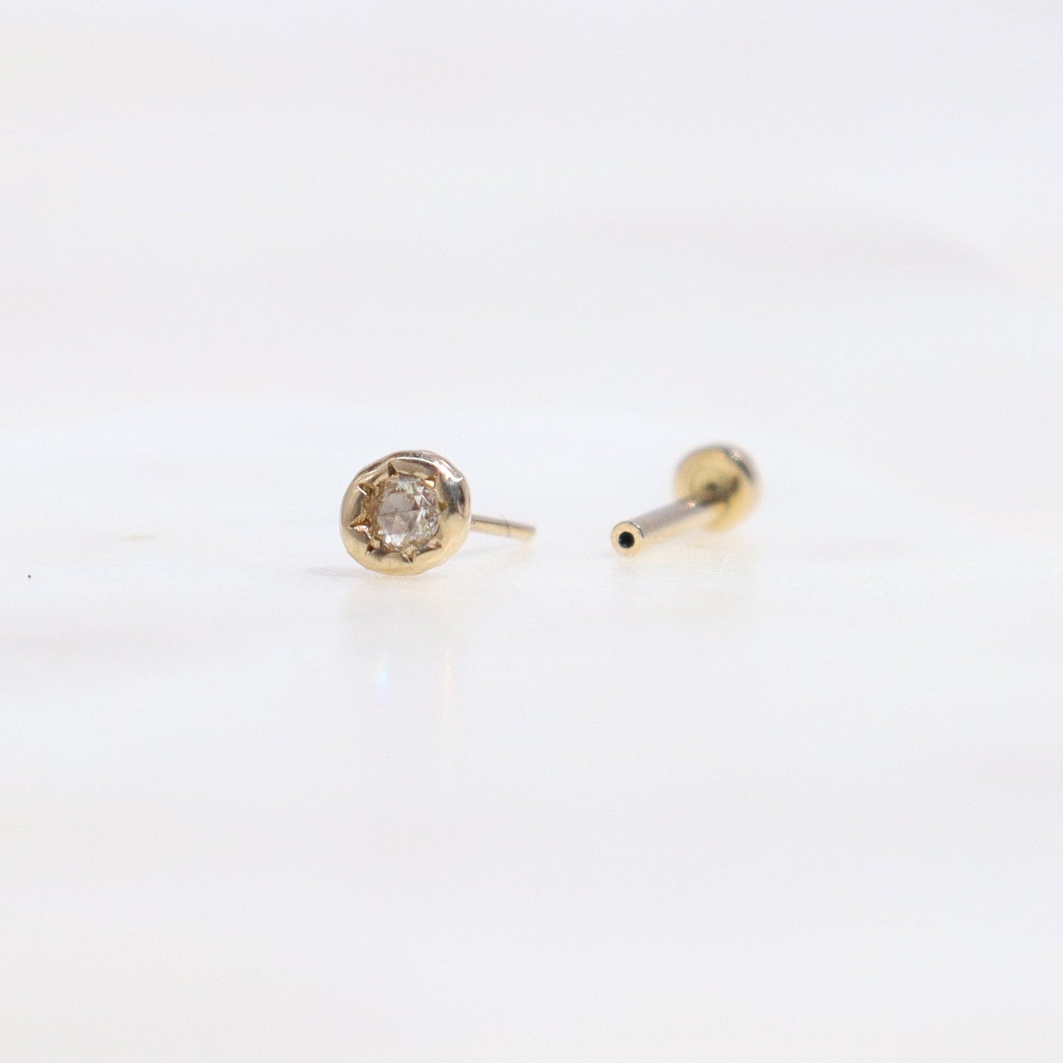 The Fae Earring | Diamond, 14k Gold