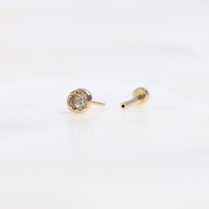 The Fae Earring | Diamond, 14k Gold