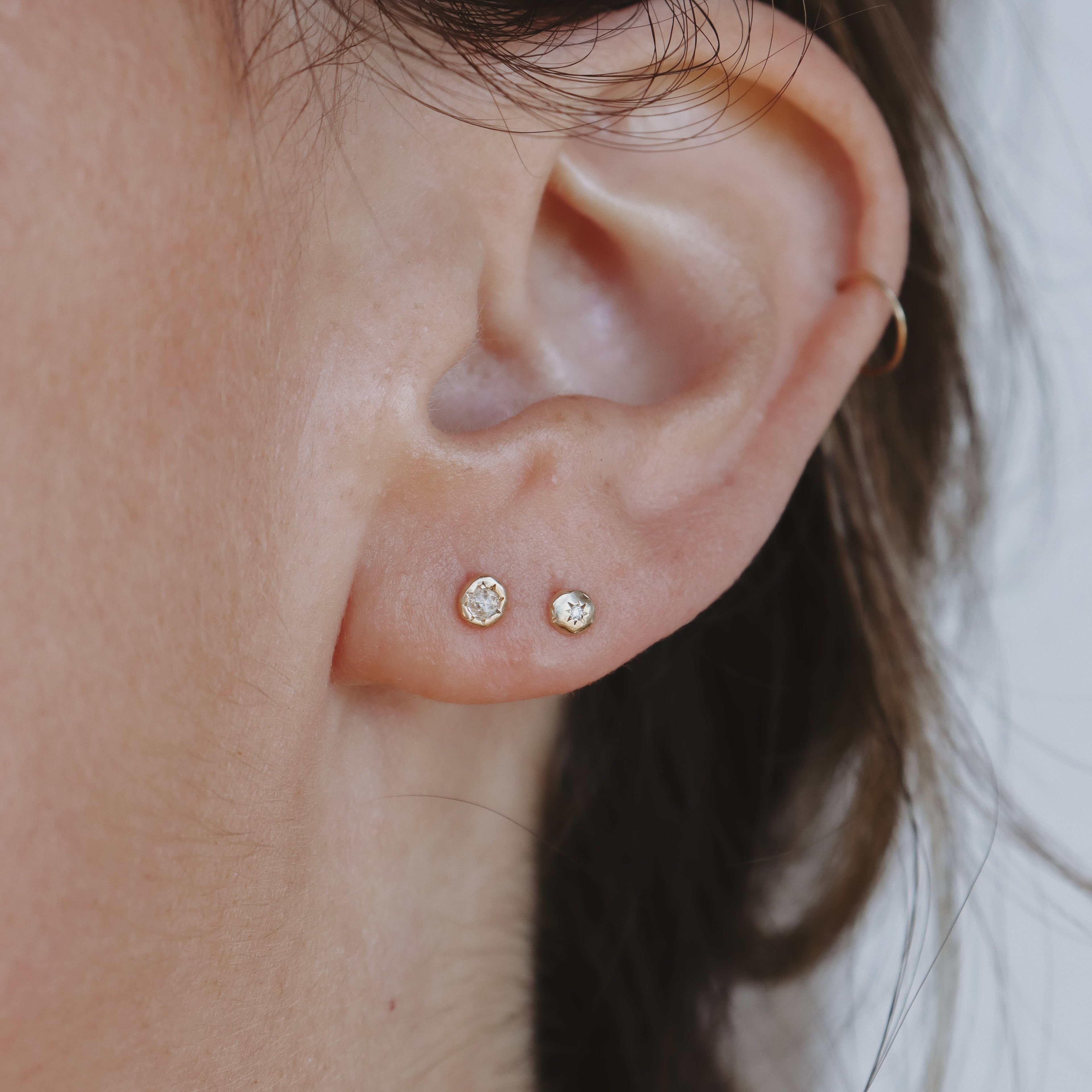 The Fae Earring | Diamond, 14k Gold