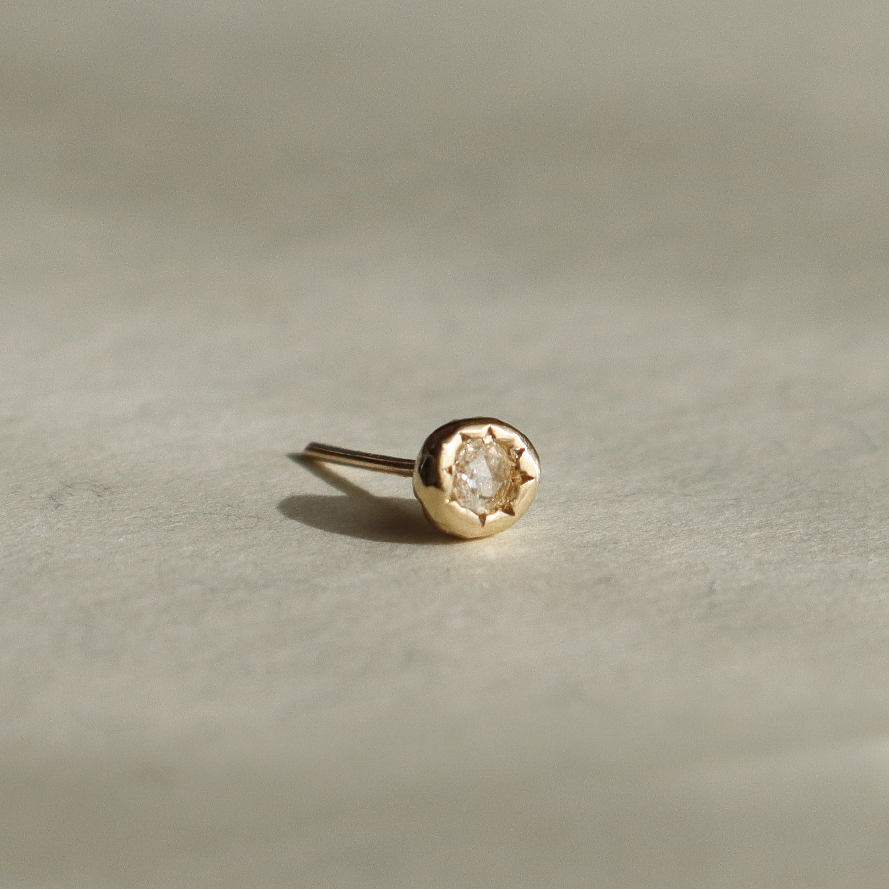 The Fae Earring | Diamond, 14k Gold