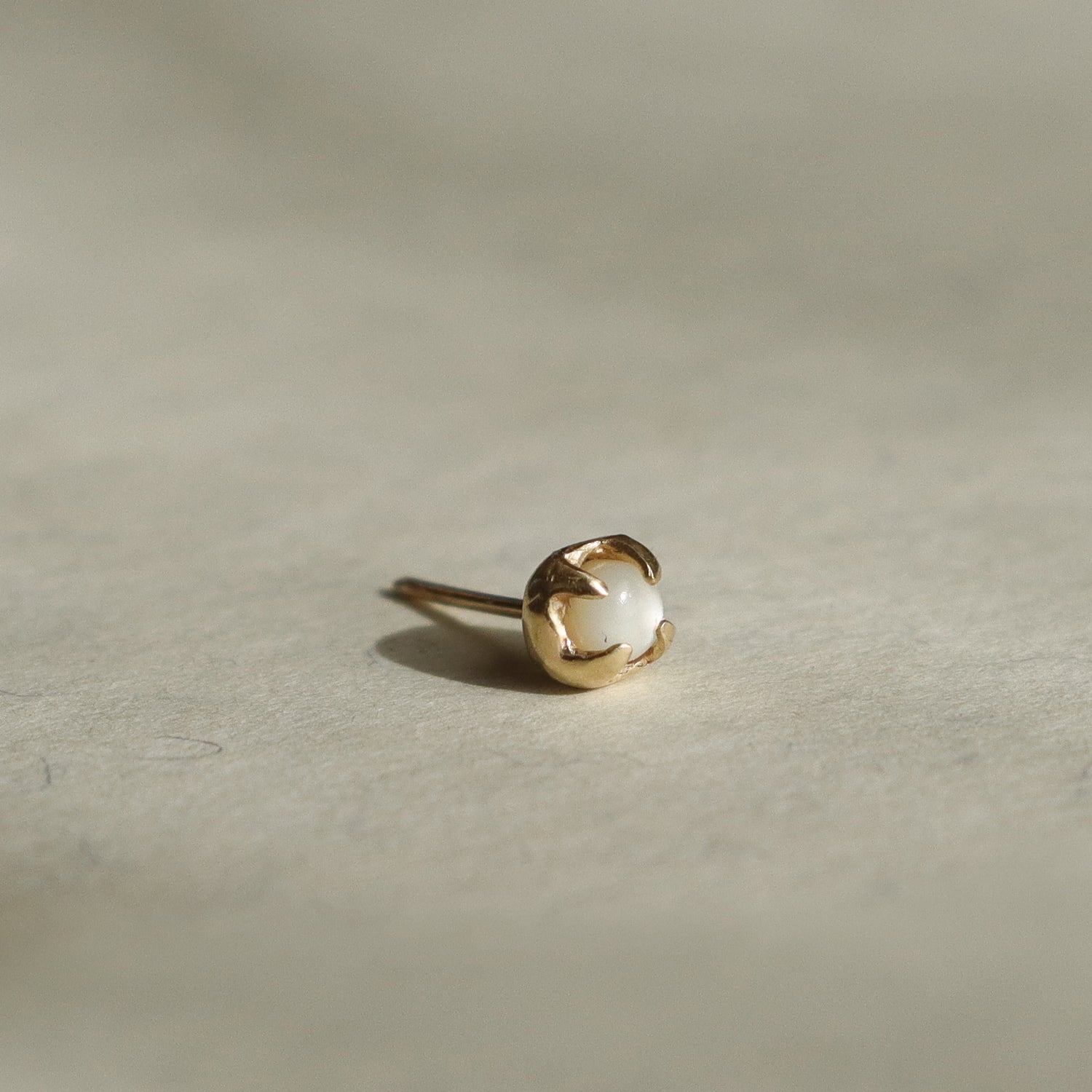 The Mini MOP Earring | Mother of Pearl, 14k Gold