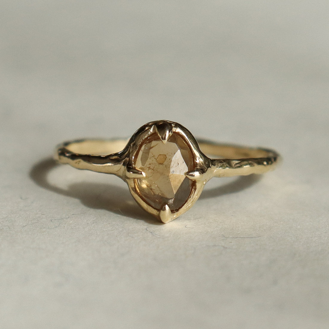 Ellowyn Ring | Rustic Green Spinel, 14k Gold