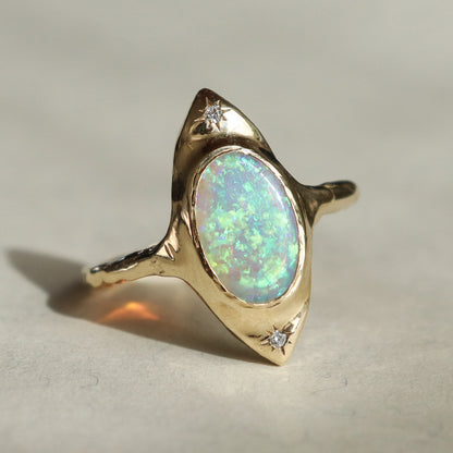 With in a Dream Ring | Opal, Diamonds, 14k Gold