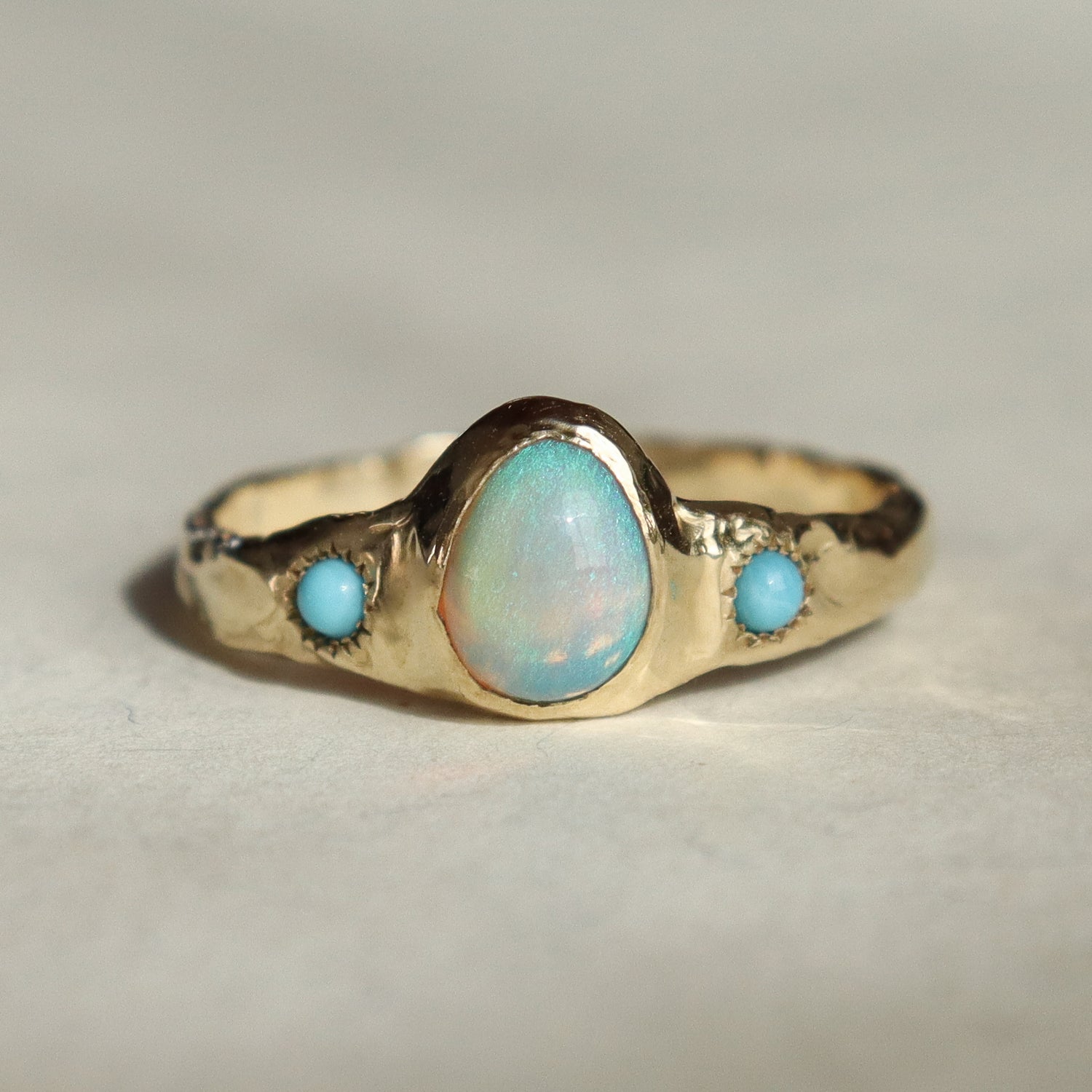 Treasure Trove Ring II | Opal, Turquoise, 14k Gold