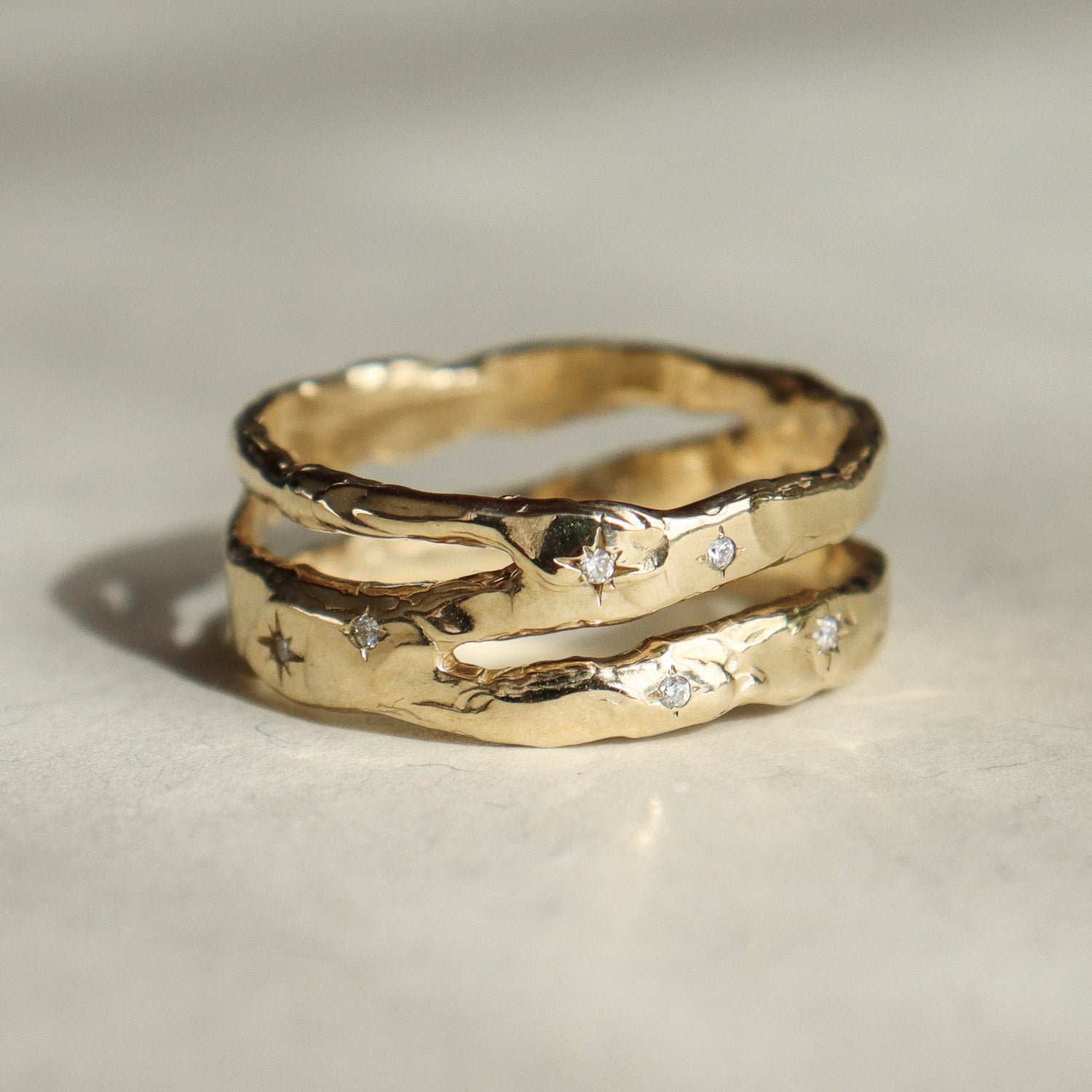 The Stardust Band | Diamonds, 14k Gold