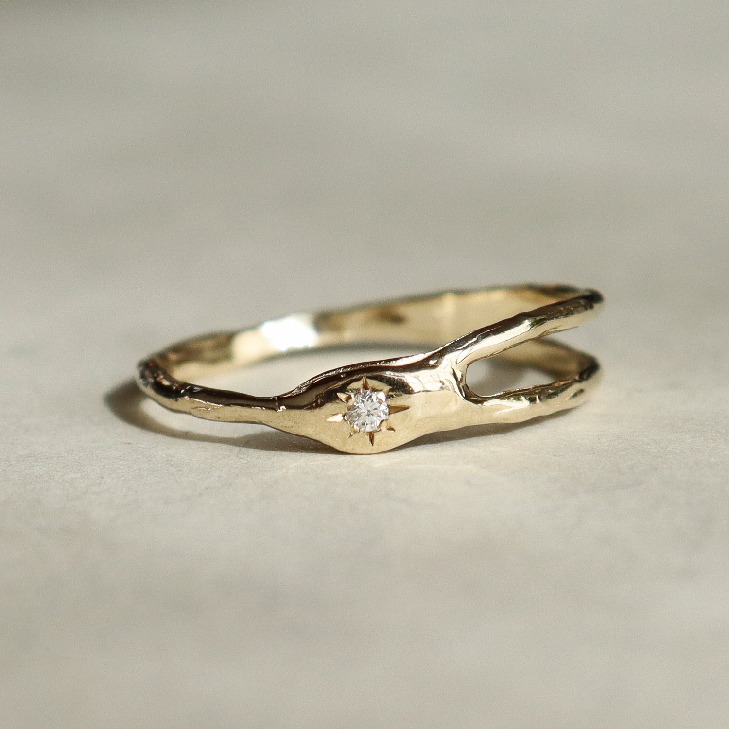 The Shooting Star Ring | 14k Gold