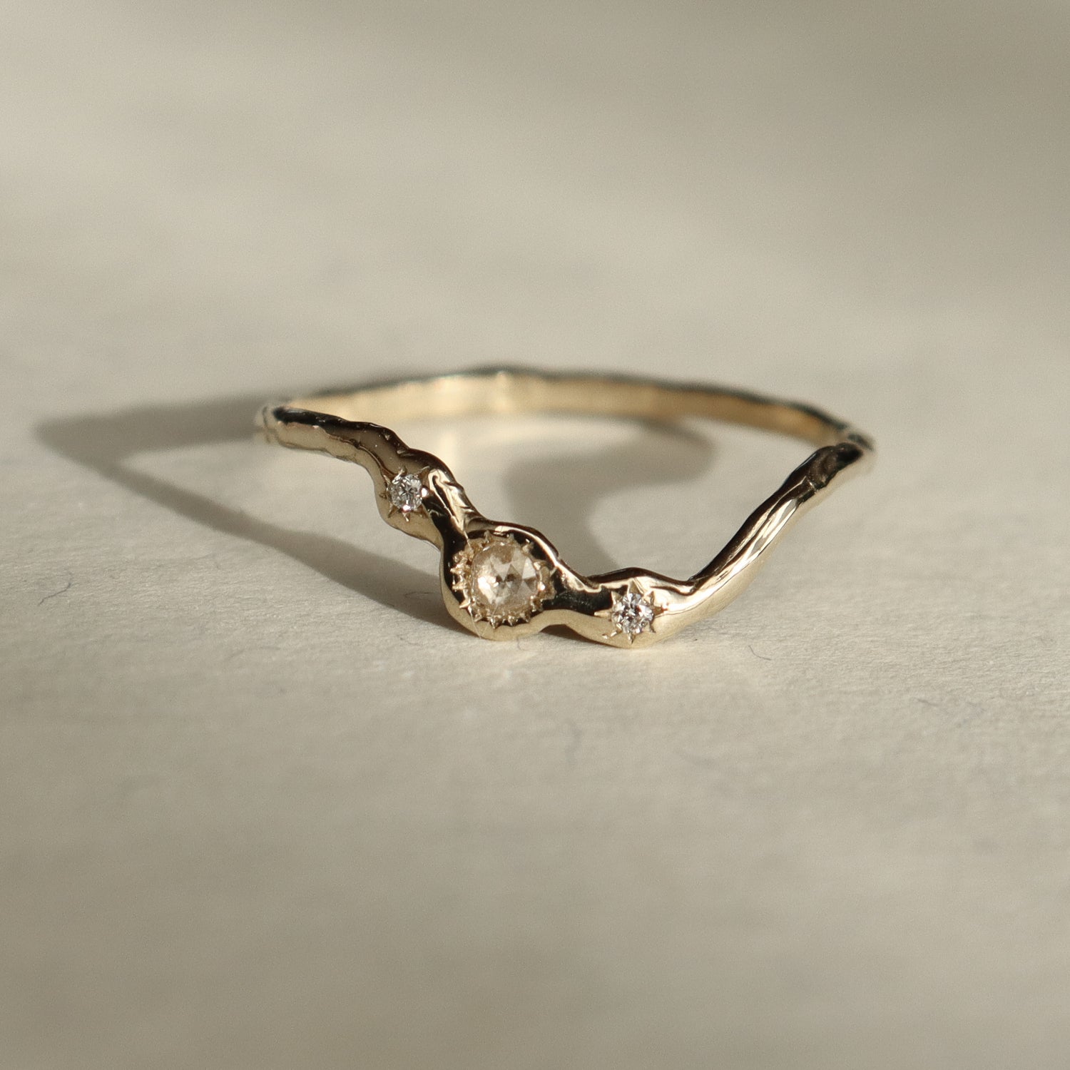 The Mist Band | Diamonds, 14k gold