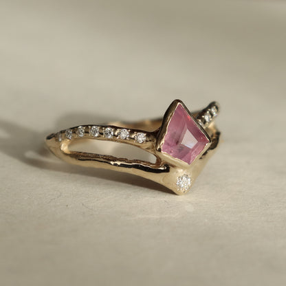 Seraphina | Pink Sapphire, Diamonds, 14k Gold