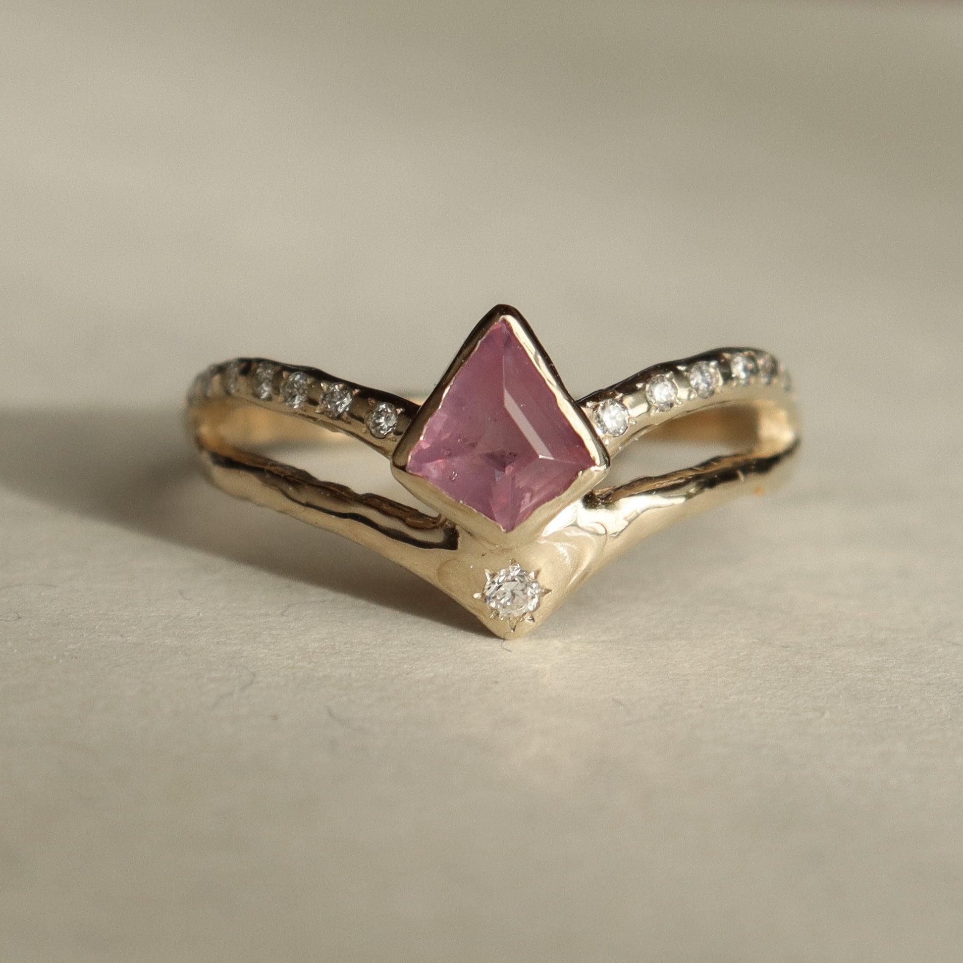 Seraphina | Pink Sapphire, Diamonds, 14k Gold