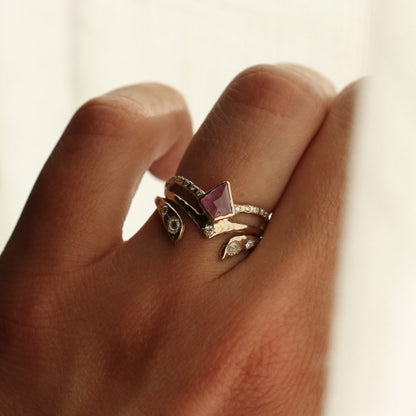 Seraphina | Pink Sapphire, Diamonds, 14k Gold