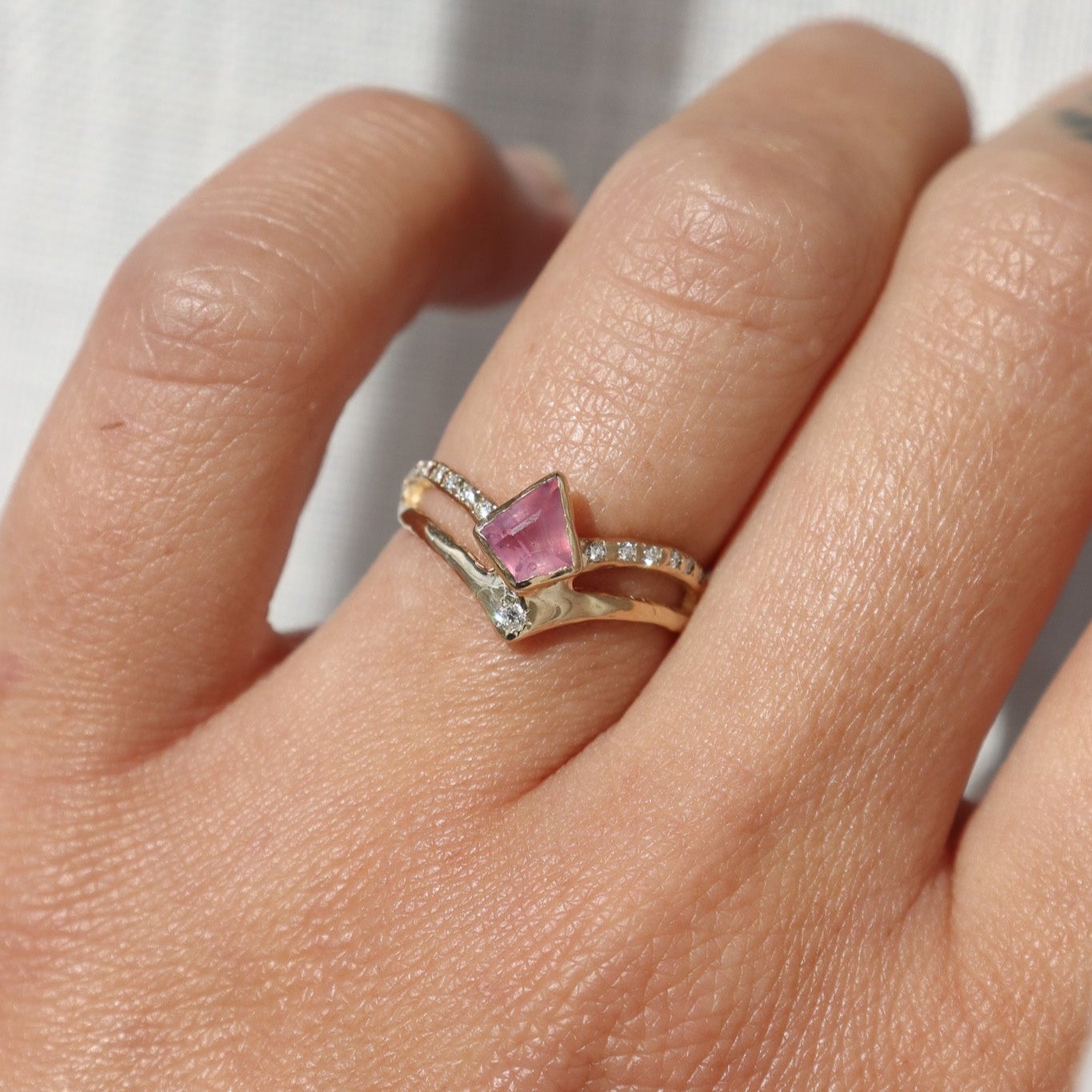 Seraphina | Pink Sapphire, Diamonds, 14k Gold