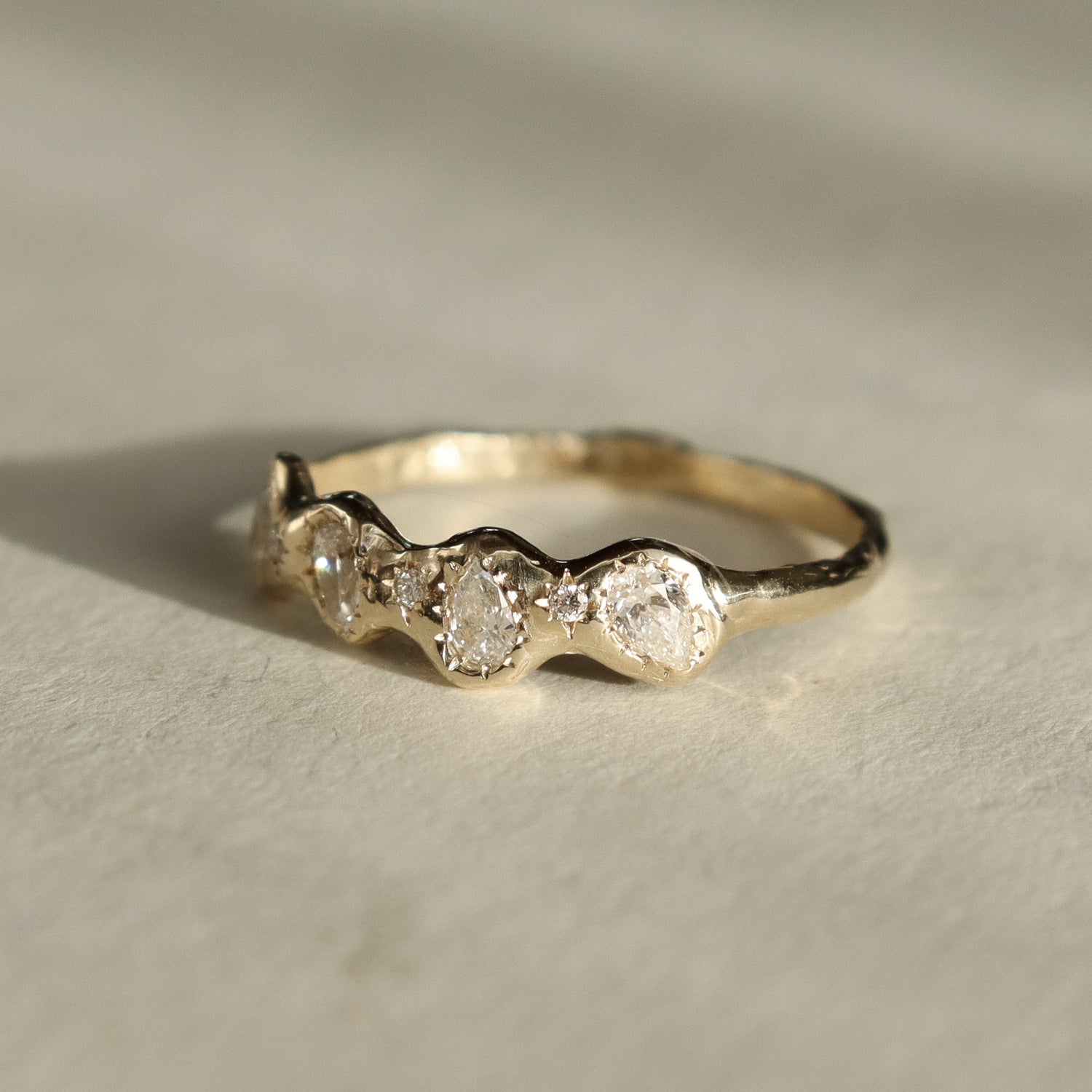 Lucinda Band | Pear Diamonds, 14k Gold