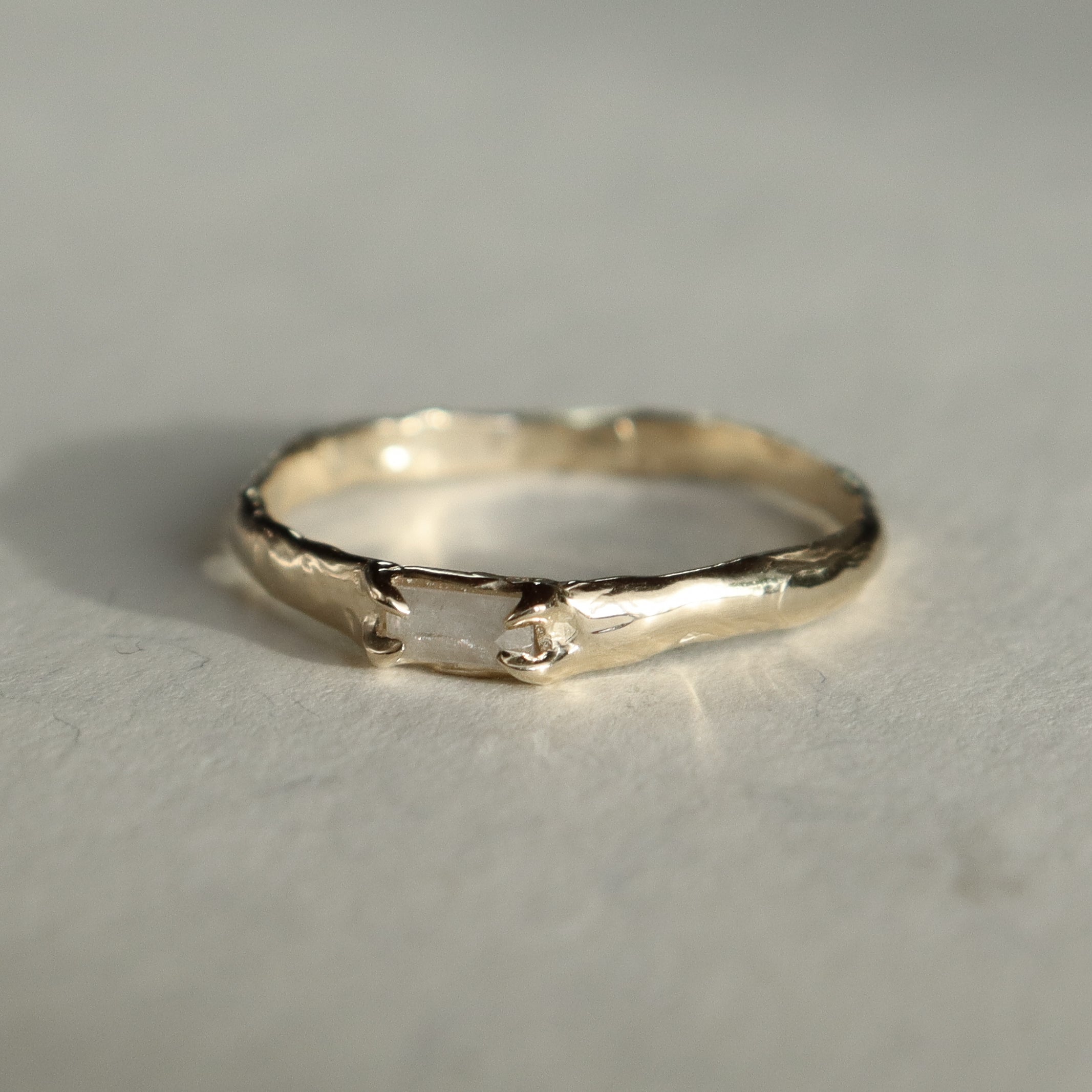 Iris Ring | Icy Baguette Diamond, 14k Gold