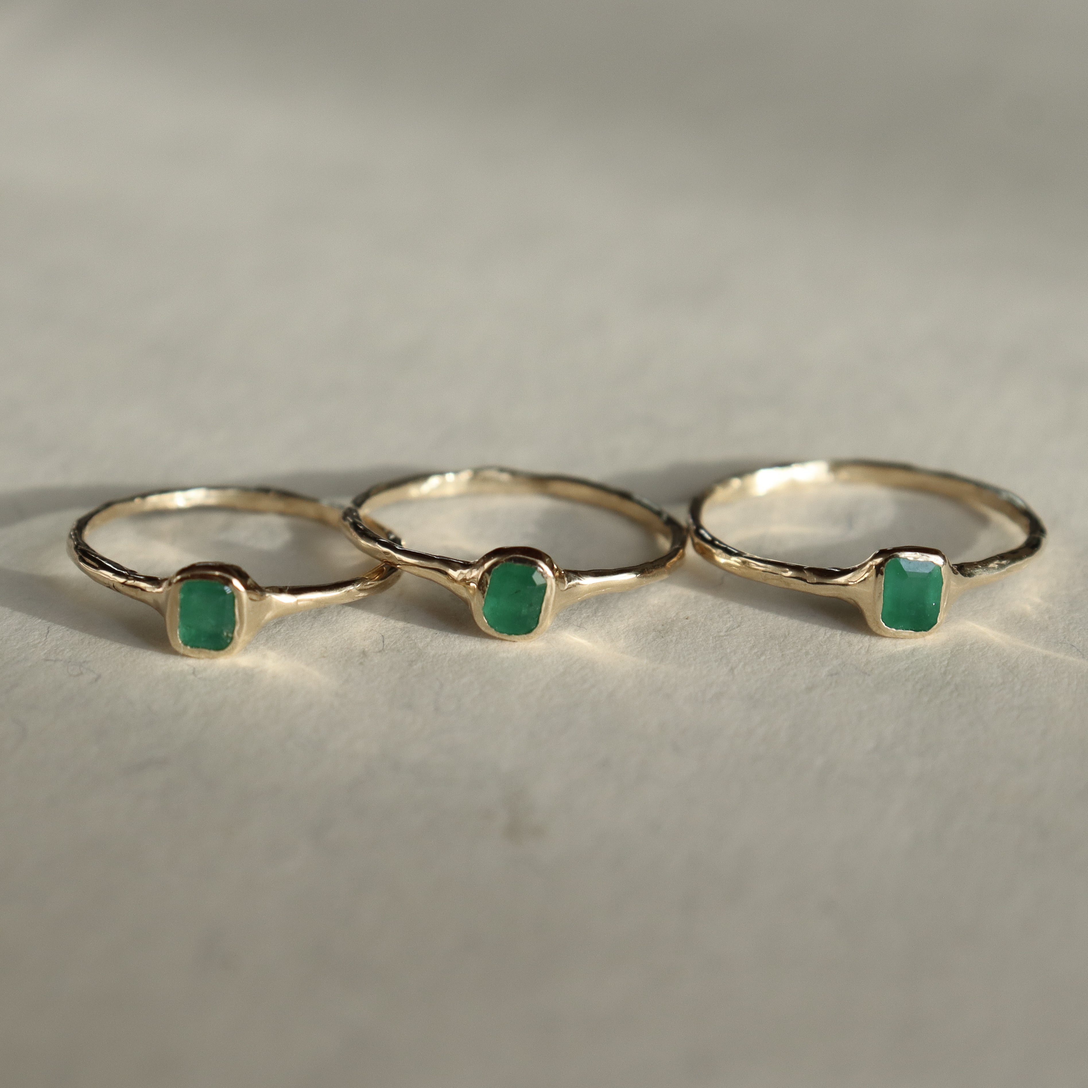 Mini Emerald Rings