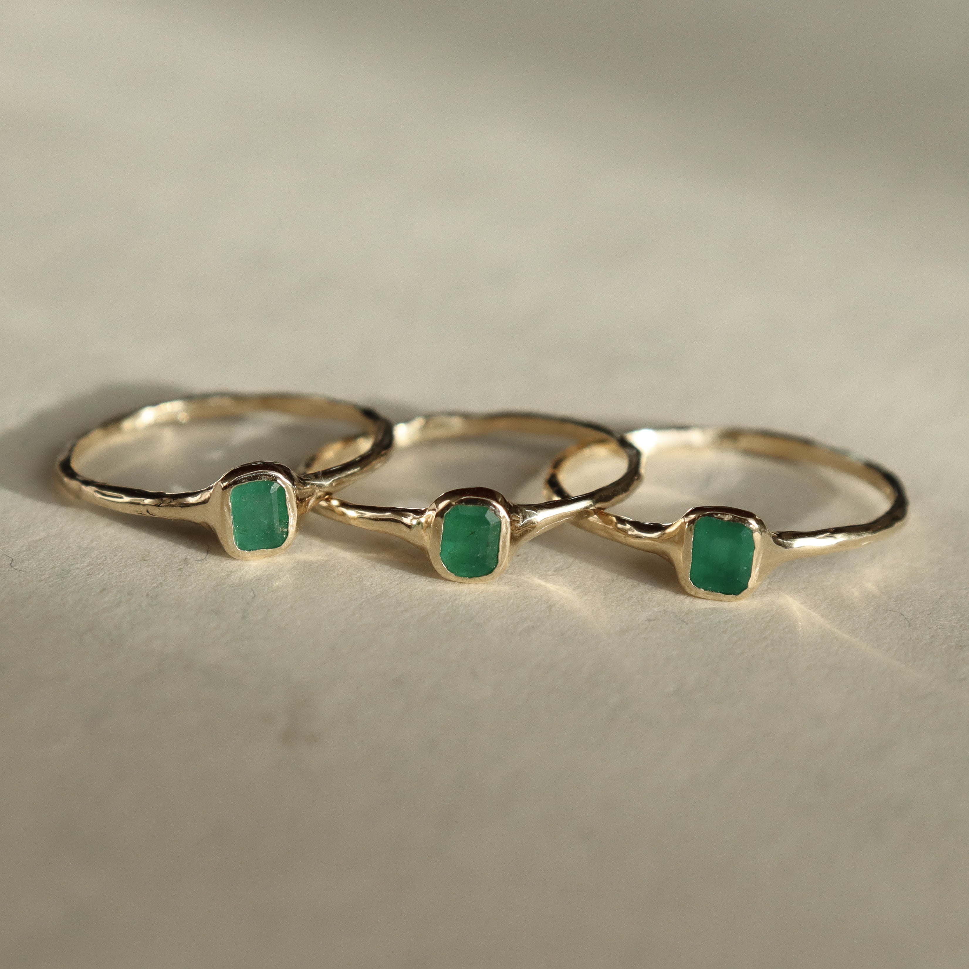 Mini Emerald Rings