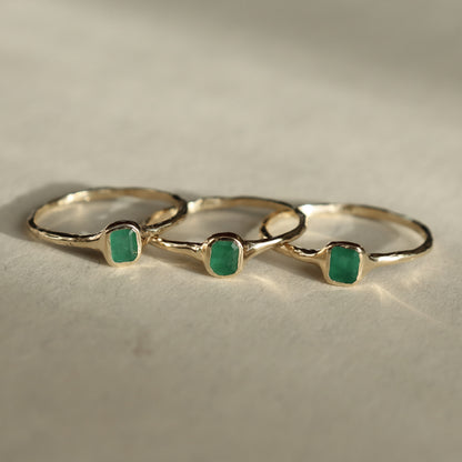 Mini Emerald Rings