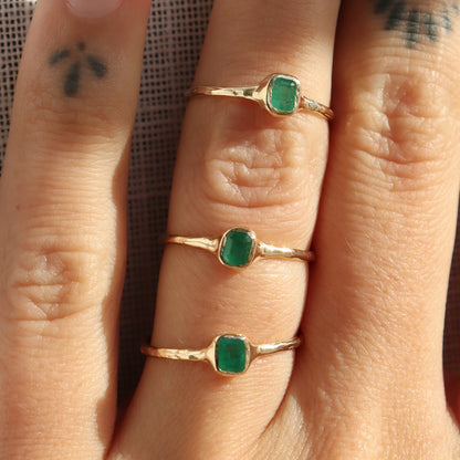 Mini Emerald Rings