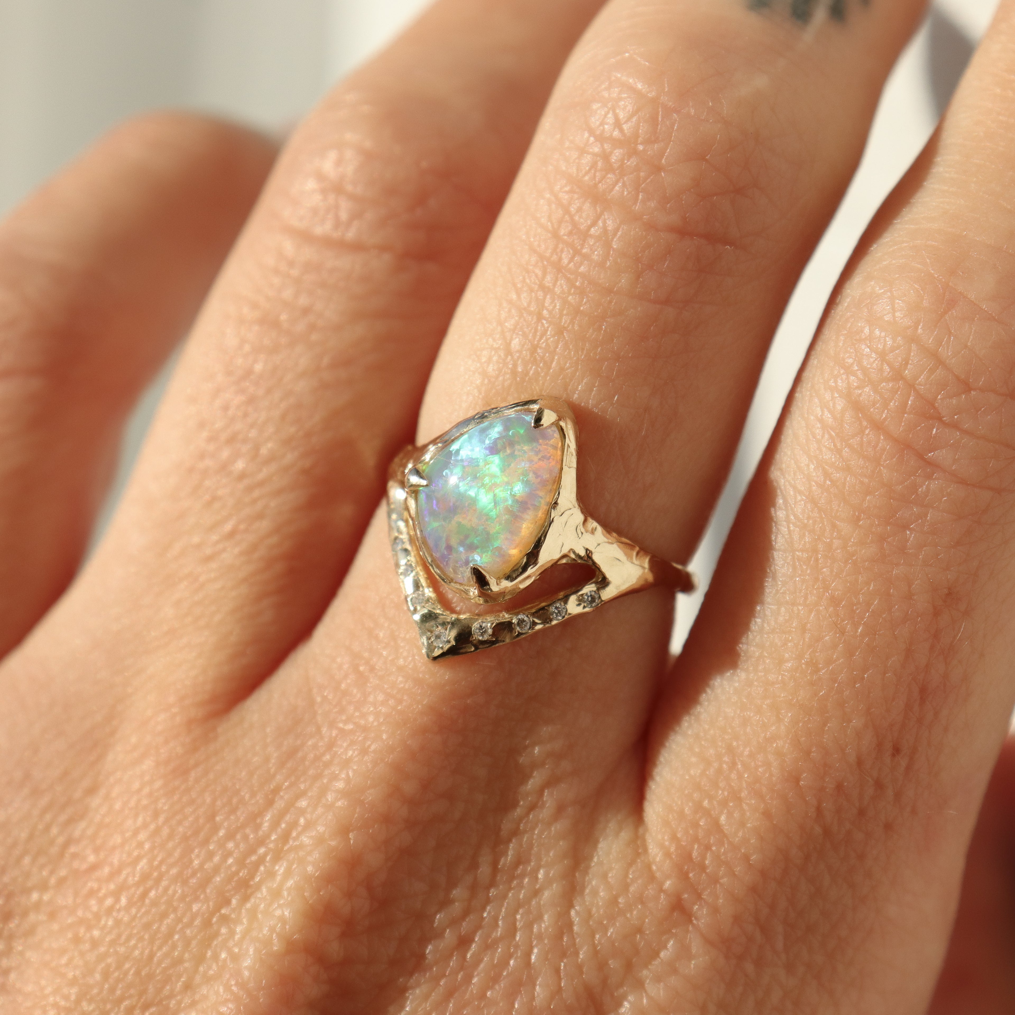 Keeper of Dreams Ring II | Opal, 14k Gold