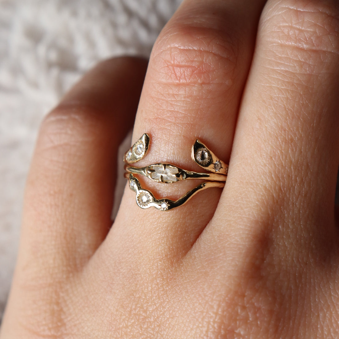 Ivy Ring | Icy Baguette Diamond, 14k Gold