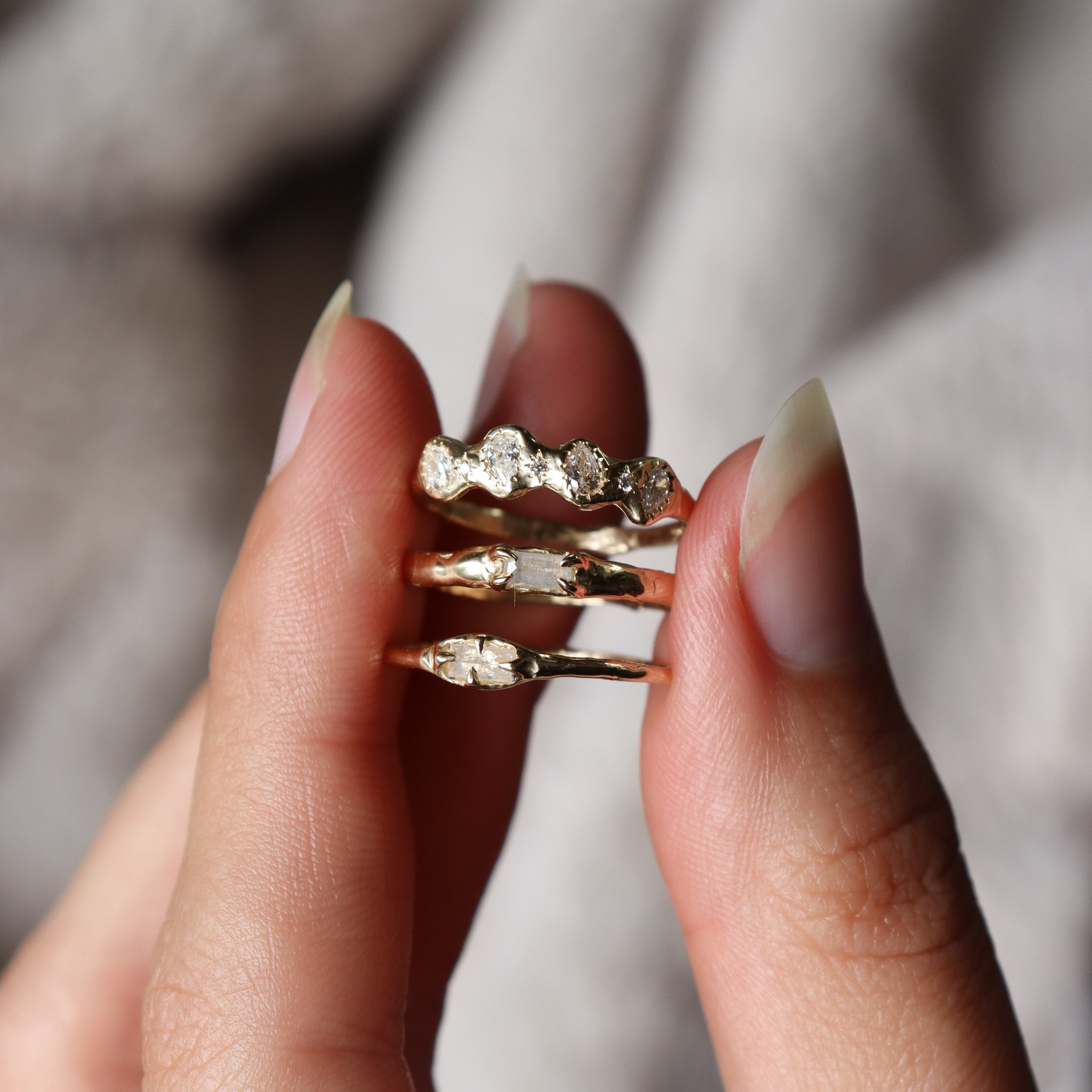 Ivy Ring | Icy Baguette Diamond, 14k Gold