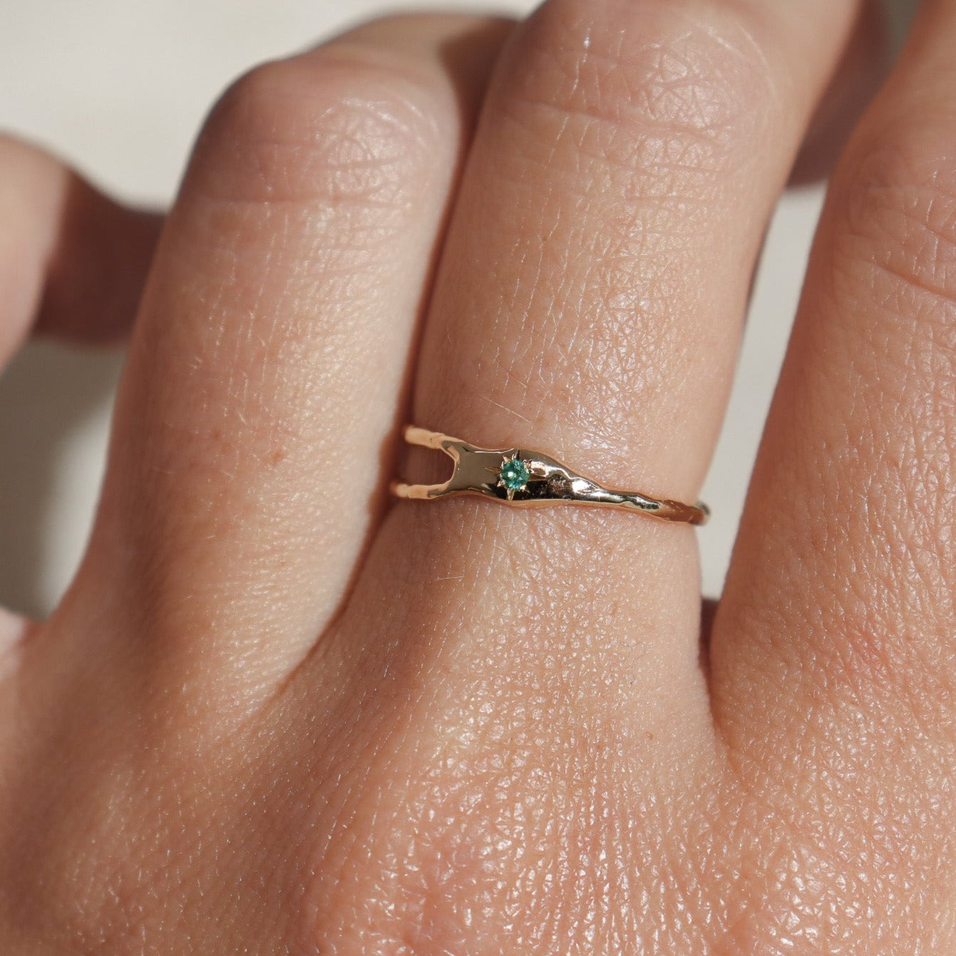 Shooting Star Ring offers 14k solid gold perfect gift valentine birthday or anniversary