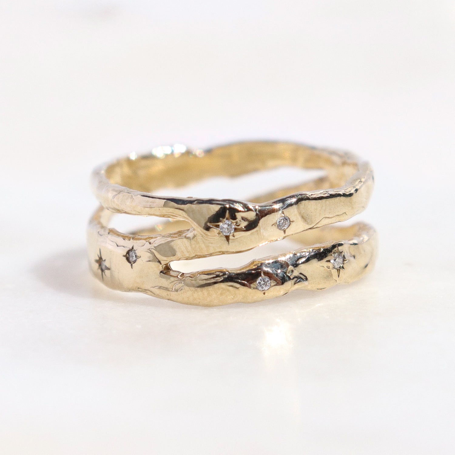 The Stardust Band | Diamonds, 14k Gold