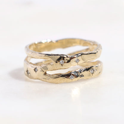 The Stardust Band | Diamonds, 14k Gold